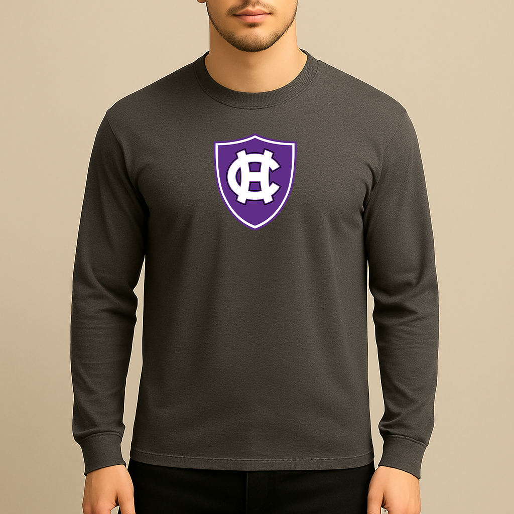 Men's Holy Cross Crusaders Logo Long Sleeve T-Shirt