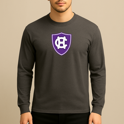 Men's Holy Cross Crusaders Logo Long Sleeve T-Shirt