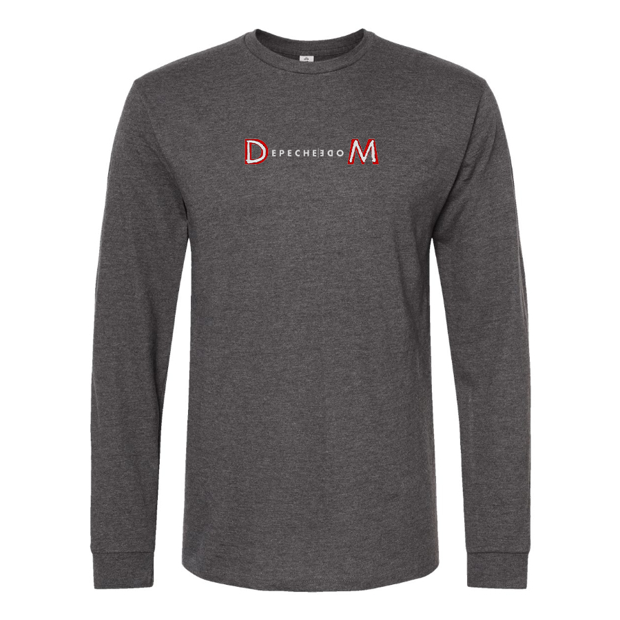 Men's Depeche Mode Logo Cotton Long Sleeve T-Shirt