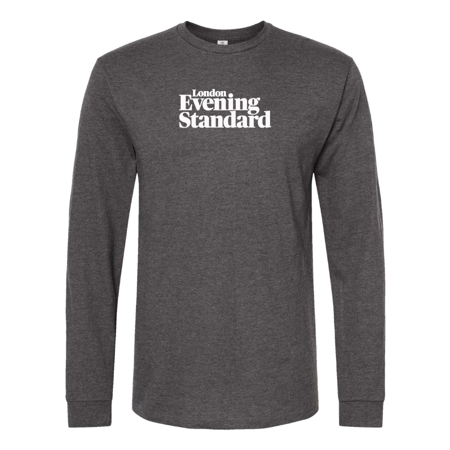 Men's London Evening Standard  Logo Cotton Long Sleeve T-Shirt