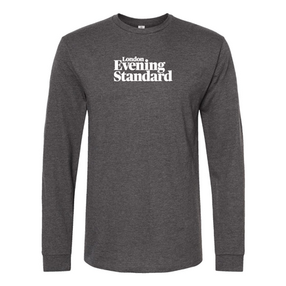 Men's London Evening Standard  Logo Cotton Long Sleeve T-Shirt