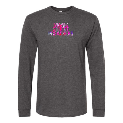 Men's Manic Street Preachers Logo Cotton Long Sleeve T-Shirt