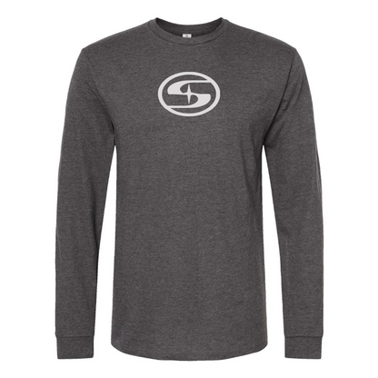 Men's Suda Electric Logo Cotton Long Sleeve T-Shirt
