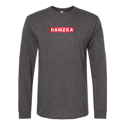 Men's Danzka  Logo Cotton Long Sleeve T-Shirt