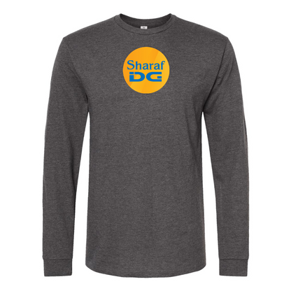 Men's SharafDG Logo Cotton Long Sleeve T-Shirt