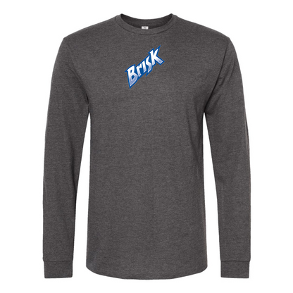 Men's Brisk Logo Cotton Long Sleeve T-Shirt