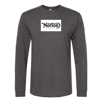 Men's Norton Logo Cotton Long Sleeve T-Shirt