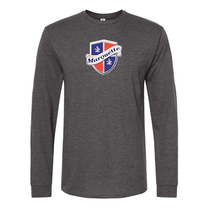 Men's Marquette Logo Cotton Long Sleeve T-Shirt
