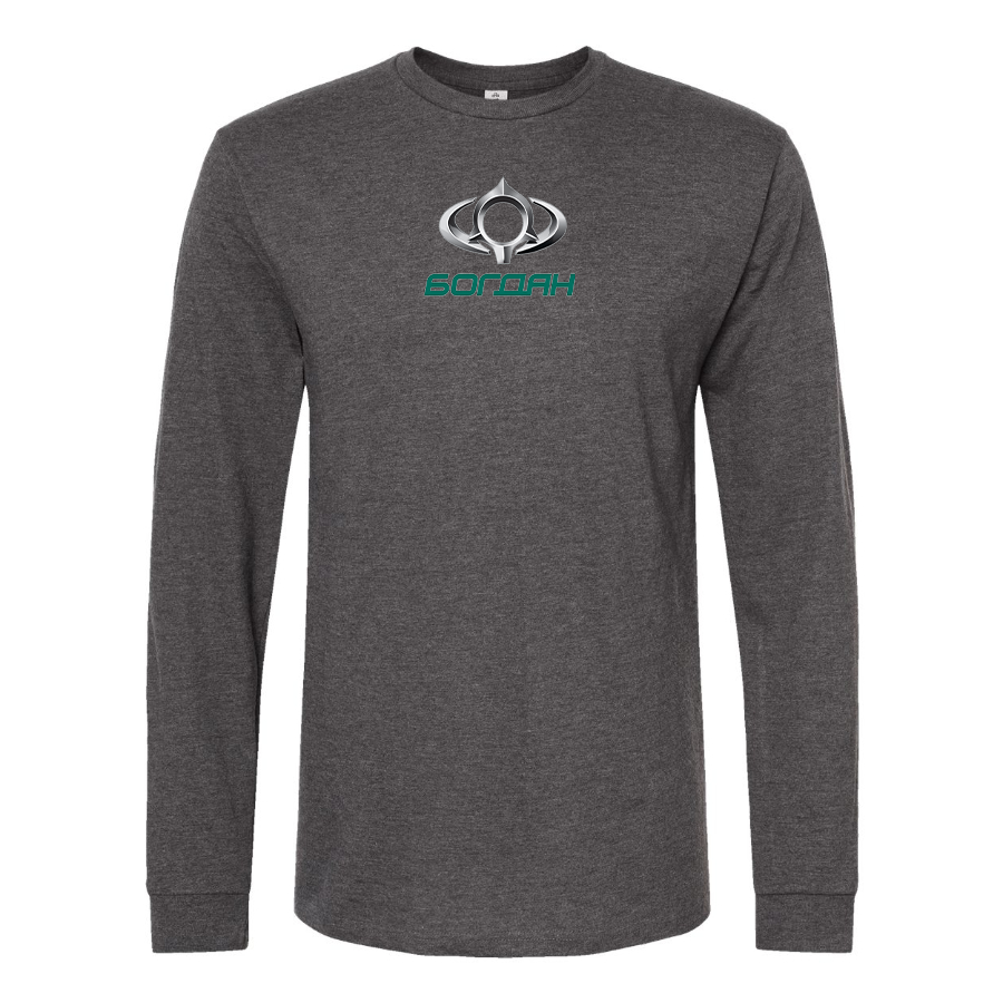 Men's Bogdan Motors Logo Cotton Long Sleeve T-Shirt