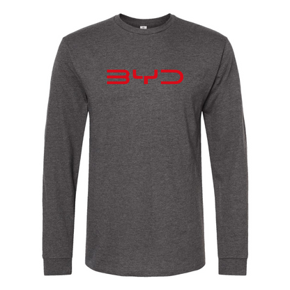 Men's BYD Logo Cotton Long Sleeve T-Shirt