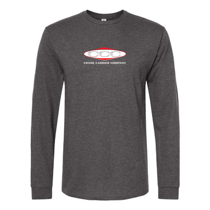 Men's Crane Carrier Company Logo Cotton Long Sleeve T-Shirt