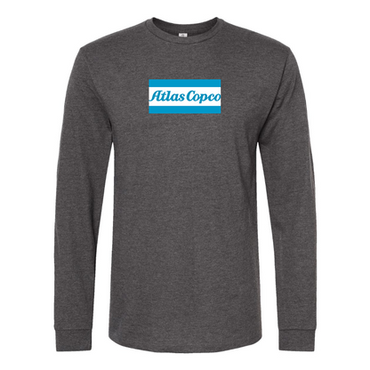 Men's Atlas Copco Logo Cotton Long Sleeve T-Shirt