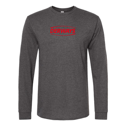Men's Derways Logo Cotton Long Sleeve T-Shirt