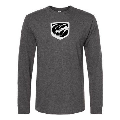 Men's Dodge Viper Logo Cotton Long Sleeve T-Shirt