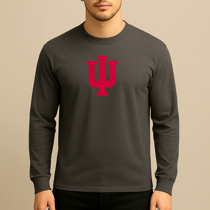 Men's Indiana Hoosiers Logo Long Sleeve T-Shirt