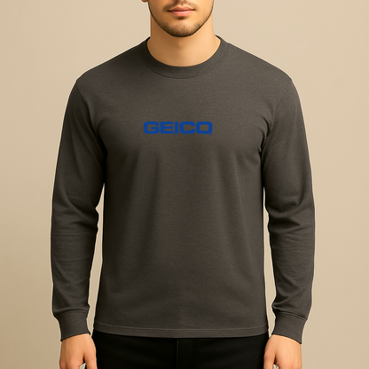 Men's Geico Logo Long Sleeve T-Shirt