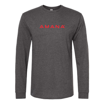Men's Amana Logo Cotton Long Sleeve T-Shirt