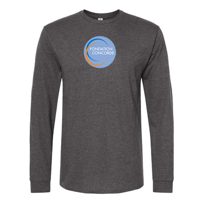 Men's Fondation Concorde Logo Cotton Long Sleeve T-Shirt