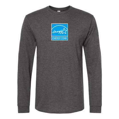 Men's Energy Star Logo Cotton Long Sleeve T-Shirt