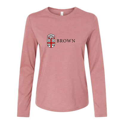 BELLA CANVAS Brown University Jersey Long Sleeve Tee