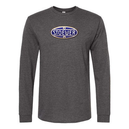Men's Stoewer Logo Cotton Long Sleeve T-Shirt
