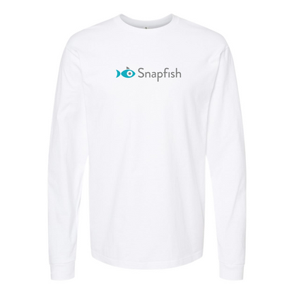 Men's Snapfish Logo Cotton Long Sleeve T-Shirt