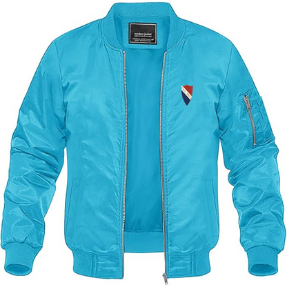 Men's Oakland Logo Lightweight Bomber Jacket Windbreaker Softshell Varsity Jacket Coat