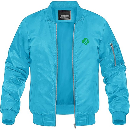 Men's Girl Scouts Logo Lightweight Bomber Jacket Windbreaker Softshell Varsity Jacket Coat