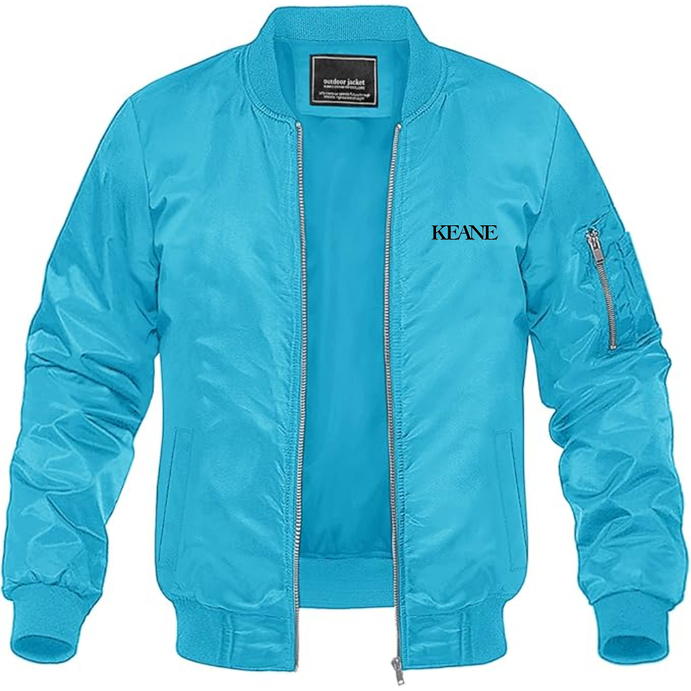 Men's Keane Lightweight Bomber Jacket Windbreaker Softshell Varsity Jacket Coat