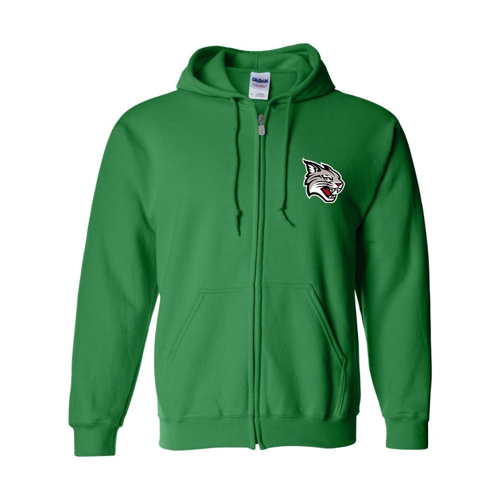 Men's  Davidson Wildcats Gildan  Heavy Blend Full Zip Hooded Sweatshirt