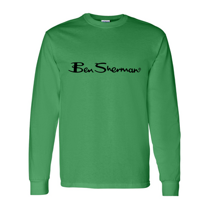 Men's Ben Sherman Gildan Heavy Cotton Long Sleeve T-Shirt