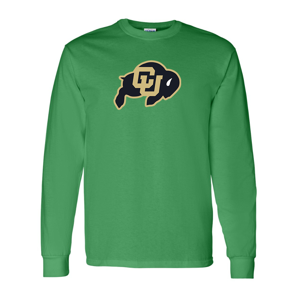 Men's Colorado Buffaloes  Gildan Heavy Cotton Long Sleeve T-Shirt