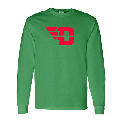 Men's Dayton Flyers Gildan Heavy Cotton Long Sleeve T-Shirt