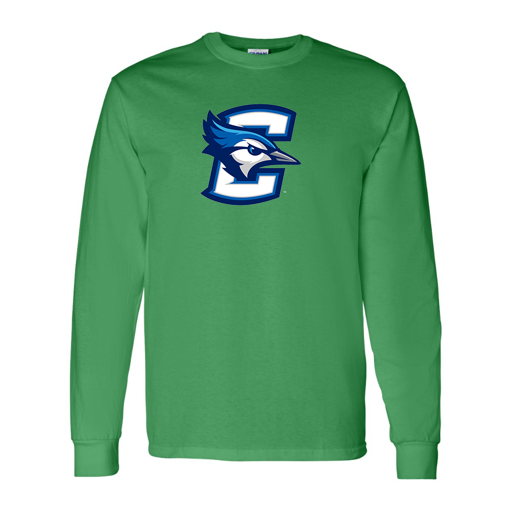 Men's Creighton Bluejays  Gildan Heavy Cotton Long Sleeve T-Shirt
