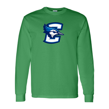 Men's Creighton Bluejays  Gildan Heavy Cotton Long Sleeve T-Shirt