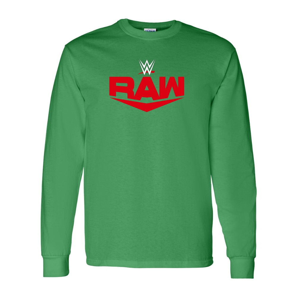 Men's  WWE Raw  Gildan Heavy Cotton Long Sleeve T-Shirt