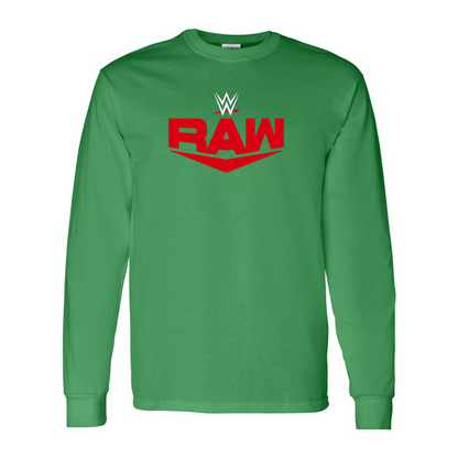 Men's  WWE Raw  Gildan Heavy Cotton Long Sleeve T-Shirt