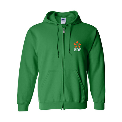 Men's Edf Gildan  Heavy Blend Full Zip Hooded Sweatshirt