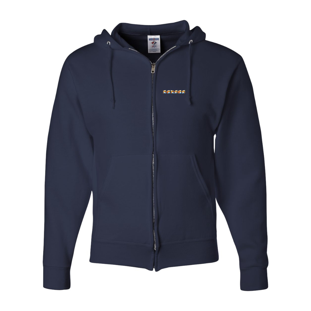 Men's Kansas JERZEES NuBlend Full-Zip Hooded Sweatshirt
