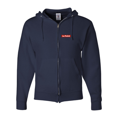 Men's Le Point JERZEES NuBlend Full-Zip Hooded Sweatshirt