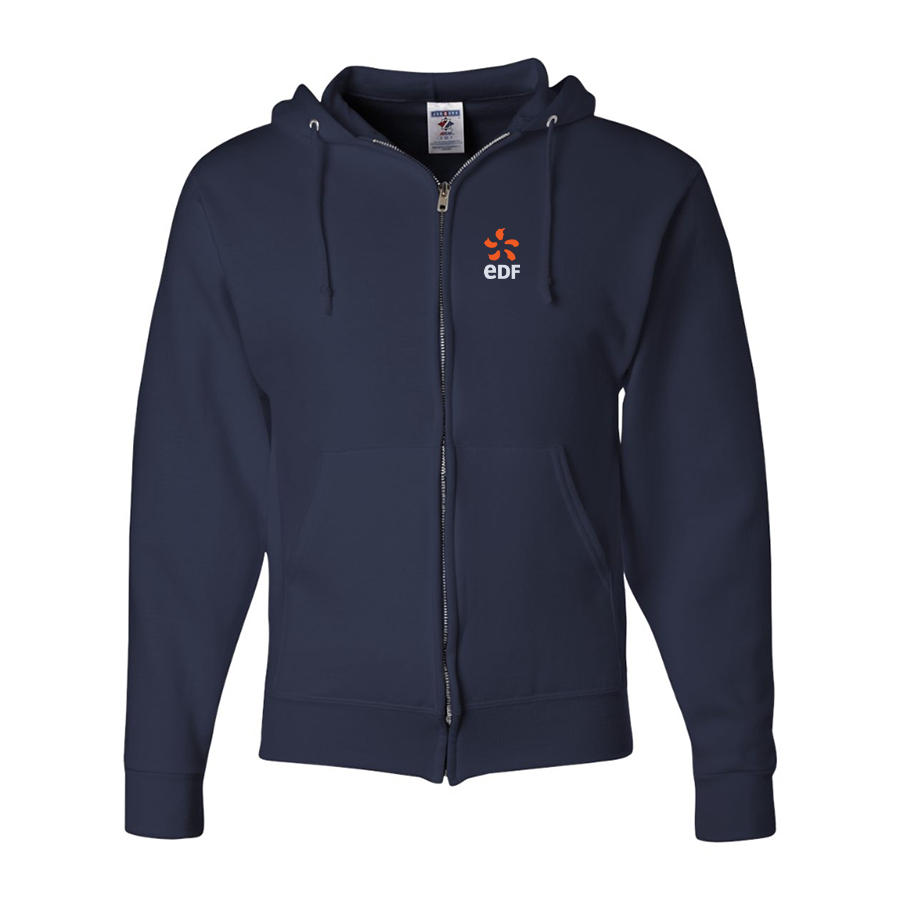 Men's Edf JERZEES NuBlend Full-Zip Hooded Sweatshirt