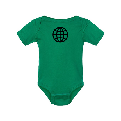 Internet Globe Rabbit Skins Infant Baby Rib Bodysuit