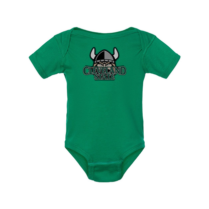 Cleveland State Vikings  Rabbit Skins Infant Baby Rib Bodysuit