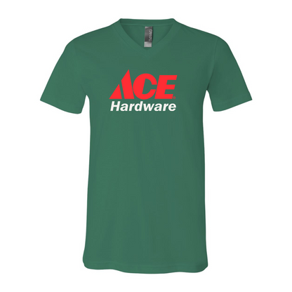 ACE Hardware Logo BELLA  CANVAS - Jersey V-Neck T-Shirt