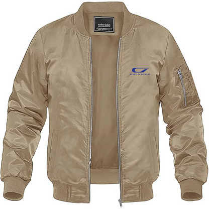 Men's Czinger Logo Lightweight Bomber Jacket Windbreaker Softshell Varsity Jacket Coat