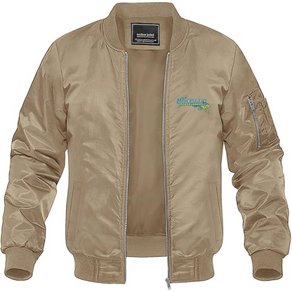 Men's CSU-Bakersfield Roadrunners Lightweight Bomber Jacket Windbreaker Softshell Varsity Jacket Coat