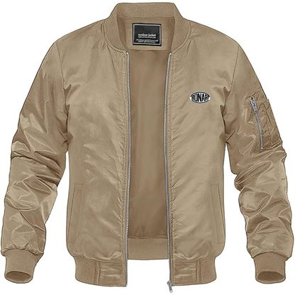 Men's Ronart Logo Lightweight Bomber Jacket Windbreaker Softshell Varsity Jacket Coat
