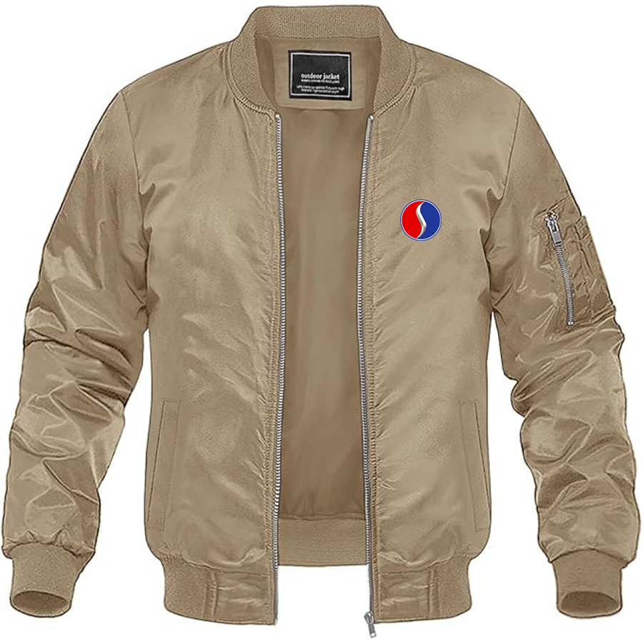 Men's Studebaker Logo Lightweight Bomber Jacket Windbreaker Softshell Varsity Jacket Coat