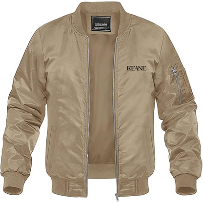 Men's Keane Lightweight Bomber Jacket Windbreaker Softshell Varsity Jacket Coat