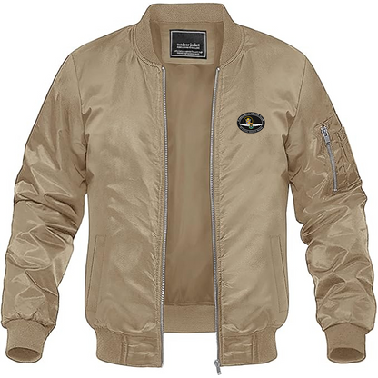 Men's Cadillac and Lasalle Club Logo Lightweight Bomber Jacket Windbreaker Softshell Varsity Jacket Coat